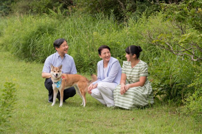H.M. Emperor Naruhito, H.M. Empress Masako and H.H. Princess Toshi